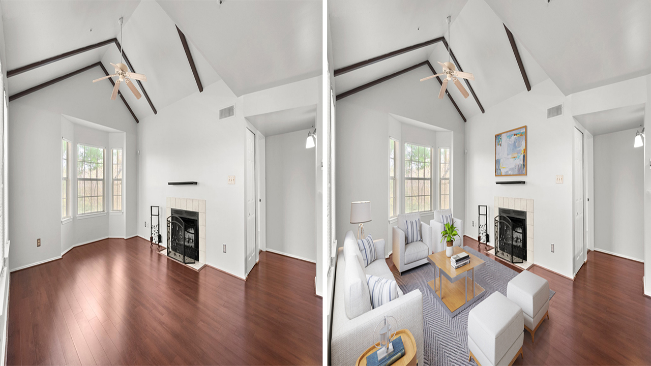 Virtual Staging – before and after